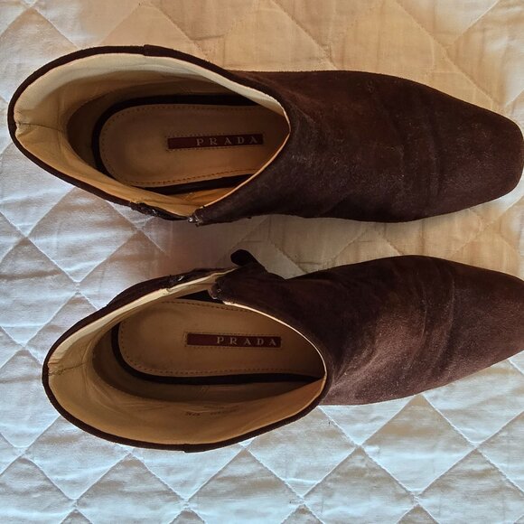 Prada Boot Dark Brown Size 7.5 - Picture 1 of 7